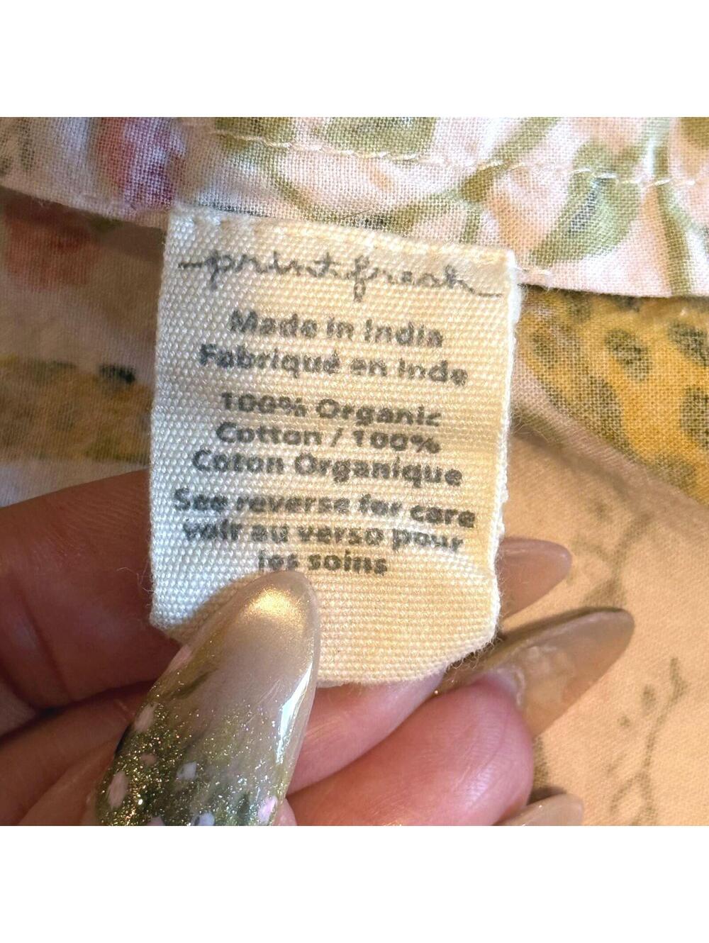 Printfresh Cotton Pajama Top with Leopard & Floral Motif in Pink, Yellow, Green - Picture 4 of 5